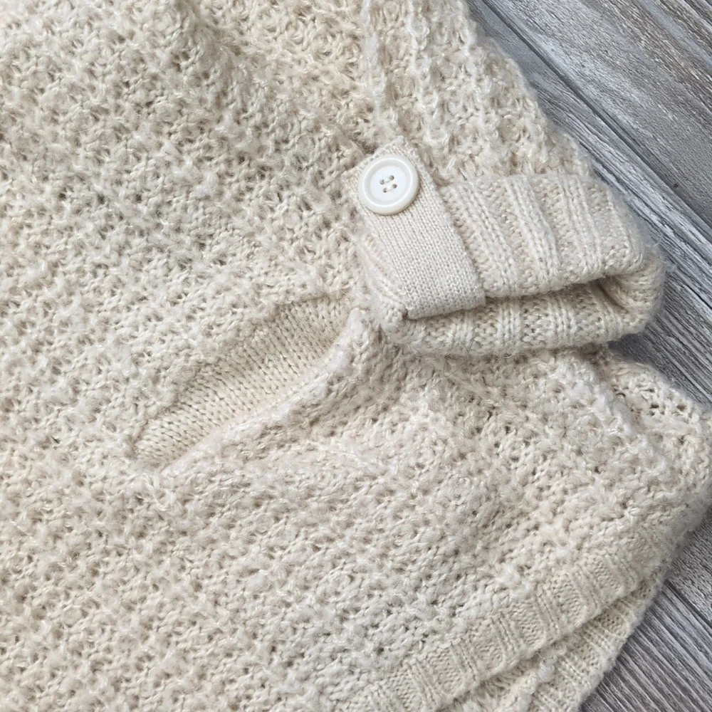 Vero Moda Cream Cowl Neck Textured Knit Sweater S - Picture 2 of 7